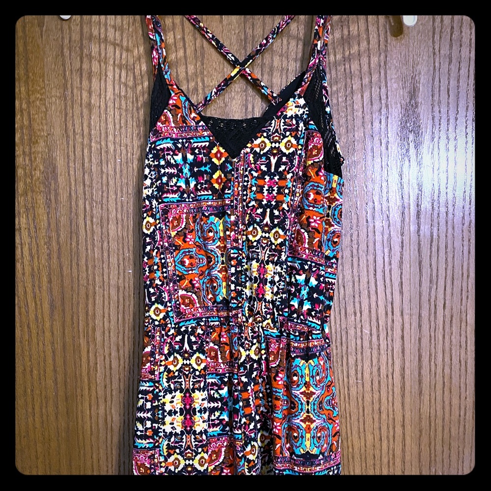Aztec styles romper - criss cross straps